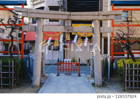 [菅原神社]歴史深い神社の風景 126537924