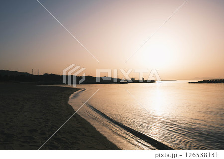 [せんなん里海公園]美しい夕日 126538131