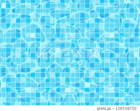 透明な水の水面のイラスト 126538710