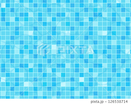 透明な水の水面のイラスト 126538714