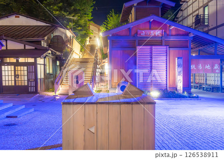 草津温泉 裏草津(地蔵エリア)の夜景 草津温泉 裏草津(地蔵エリア)の夜景 126538911