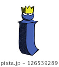 Letter I in the crown, a metaphor for self-love and selfishness. 126539289