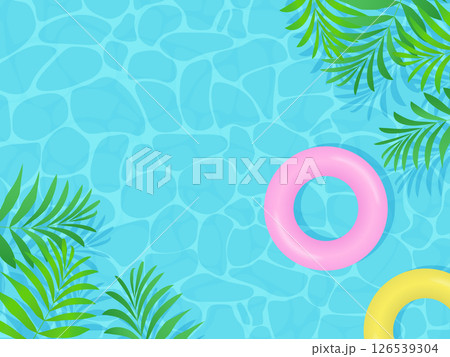 トロピカルな植物の背景イラスト 126539304