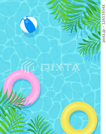 トロピカルな植物の背景イラスト 126539348
