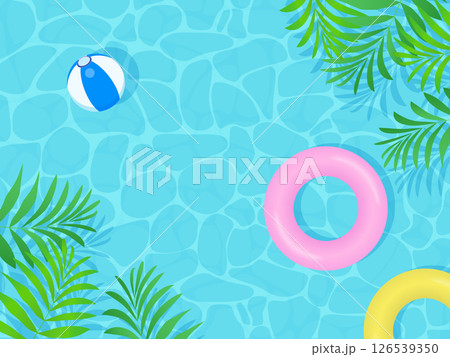 トロピカルな植物の背景イラスト 126539350