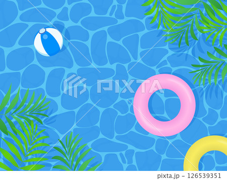 トロピカルな植物の背景イラスト 126539351