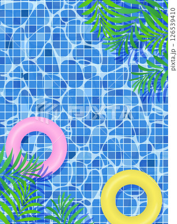 トロピカルな植物の背景イラスト 126539410