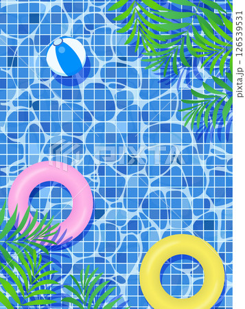 トロピカルな植物の背景イラスト 126539531