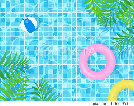 トロピカルな植物の背景イラスト 126539532