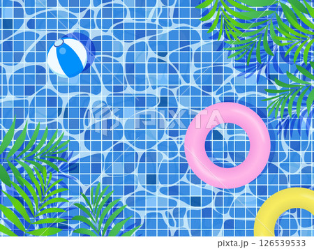 トロピカルな植物の背景イラスト 126539533