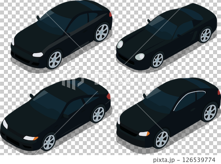 Set of isometric modern city car 126539774