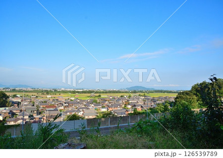 胡宮神社から多賀町の眺め(滋賀県) 胡宮神社から多賀町の眺め(滋賀県) 126539789