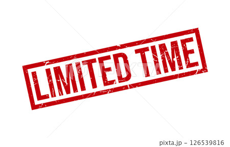 Limited Time Rubber Stamp Seal Vector Limited Time Rubber Stamp Seal Vector 126539816