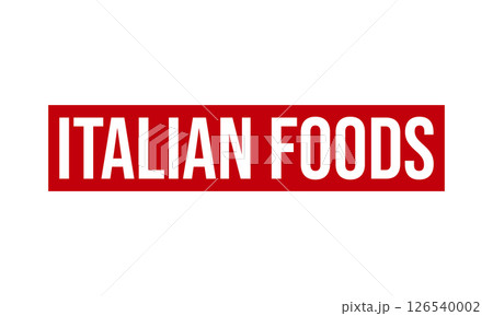 Italian Foods Rubber Stamp Seal Vector 126540002