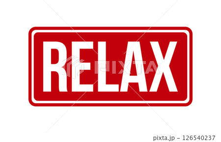 RELAX Rubber Stamp Seal Vector 126540237