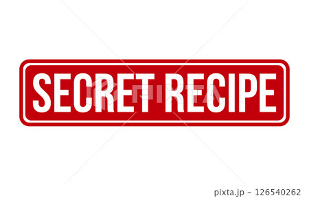 Secret Recipe Rubber Stamp Seal Vector 126540262