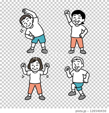 高級男女體操姿勢集 126540430