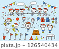 小学校運動会こどもセット 126540434