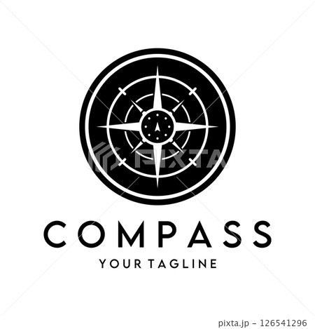 compass icon isolated on background.modern flat compass pictogram,business,marketing,internet concept.trendy simple vector symbol for websitedesign or button to mobile app.logo illustration. 126541296