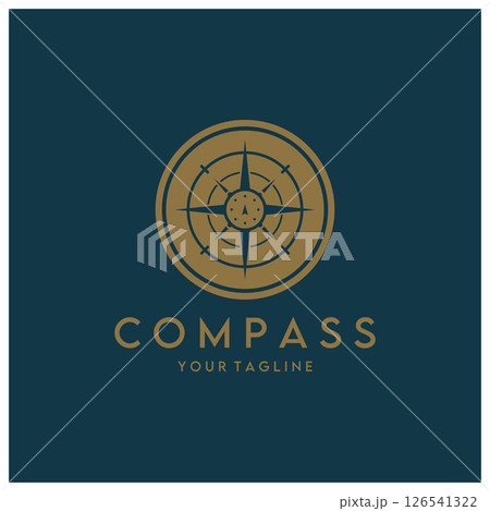 compass icon isolated on background.modern flat compass pictogram,business,marketing,internet concept.trendy simple vector symbol for websitedesign or button to mobile app.logo illustration. 126541322
