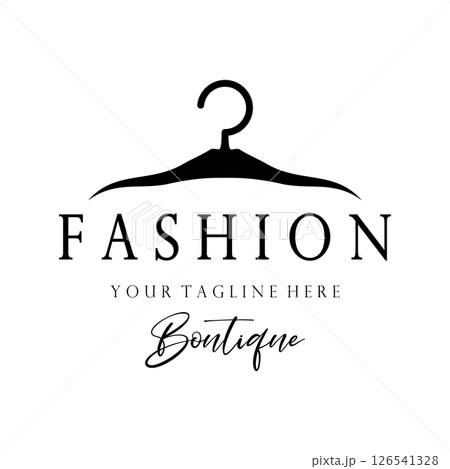 Simple clothes hanger logo details with creative design.for business, boutique, fashion, lifestyle, beauty, wardrobe, wedding dress, clothing store Simple clothes hanger logo details with creative design.for business, boutique, fashion, lifestyle, beauty, wardrobe, wedding dress, clothing store 126541328