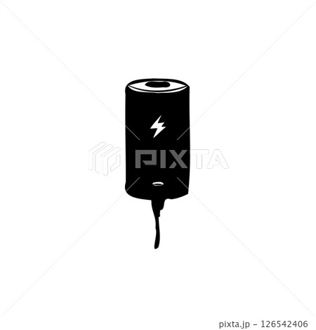 Silhouette Recharge: A minimalist depiction of energy storage and electrical connection Silhouette Recharge: A minimalist depiction of energy storage and electrical connection 126542406