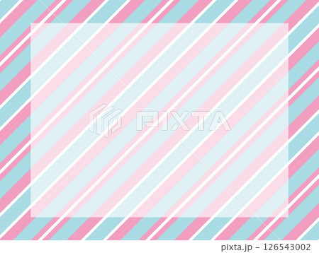 フレーム ストライプ 縞模様 ピンク 水色 フレーム ストライプ 縞模様 ピンク 水色 126543002