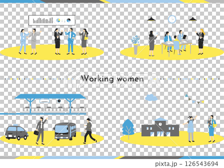 職業婦女商務場景素材合集 126543694