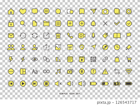 圖示集黃色 SNS 126543717