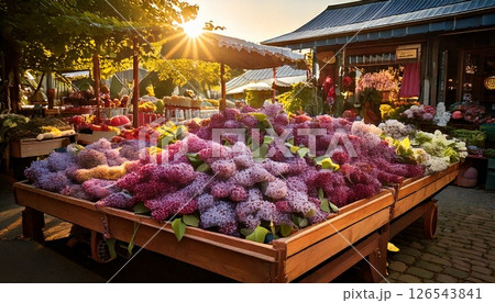flowers in garden 126543841