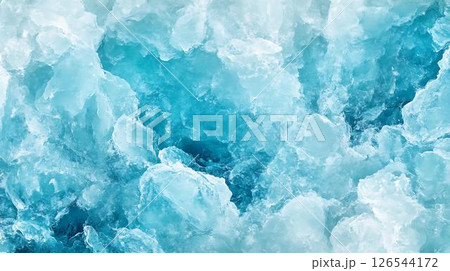 ice on the frozen glass ice on the frozen glass 126544172