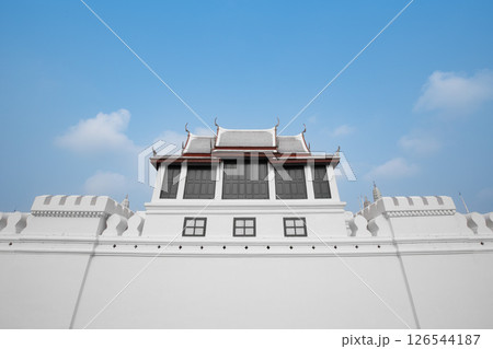 One wall of the inner palace is the Temple of the Emerald Buddha. 126544187