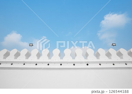 One wall of the inner palace is the Temple of the Emerald Buddha. 126544188