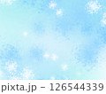 水彩の雪の結晶背景 126544339