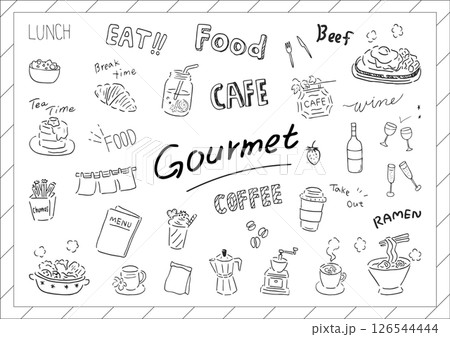 グルメ　アナログ素材集 126544444