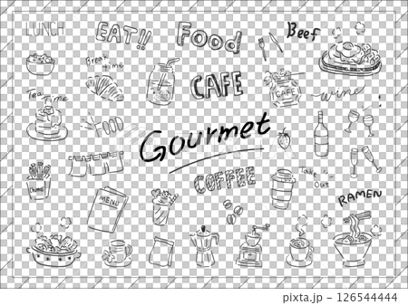 グルメ　アナログ素材集 126544444