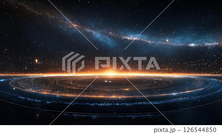 abstract space background with stars 126544850