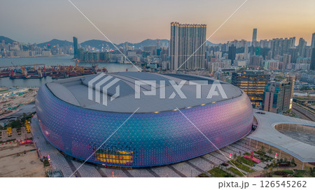 May 12 2025 Modern Architectural Design With Urban Cityscape Backdrop 126545262