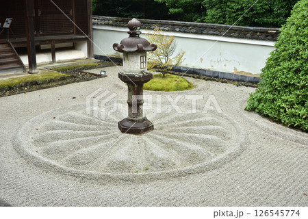 初夏の雲龍院　霊明殿前の石灯籠(京都市東山区) 126545774