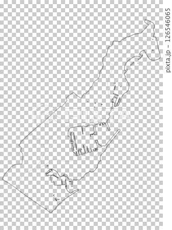 Blank map Monaco 126546065