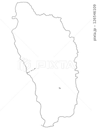白地図 ドミニカ国 白地図 ドミニカ国 126546109