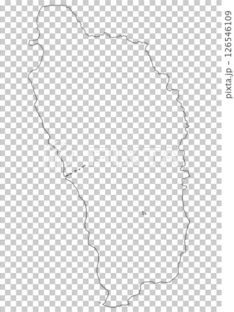 白地図 ドミニカ国 白地図 ドミニカ国 126546109