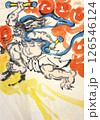 雷神　墨彩画 126546124