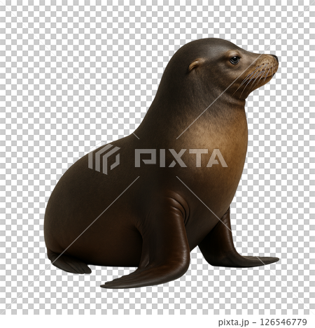 California sea lion sideways 126546779