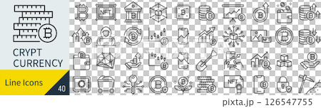 加密貨幣圖示集 126547755