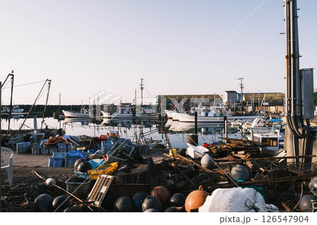 [阪南エリア]ノスタルジックな港町の風景 126547904