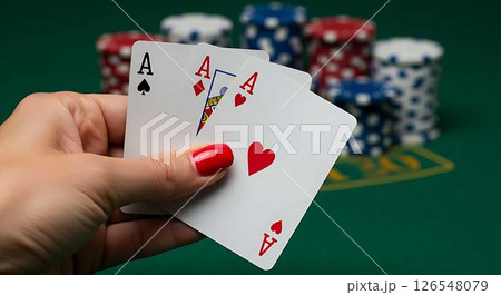 playing cards in casino 126548079