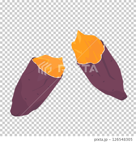 ねっとり系焼き芋のイラスト 126548305