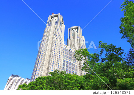 東京都新宿区、東京都庁第一本庁舎の風景 東京都新宿区、東京都庁第一本庁舎の風景 126548571