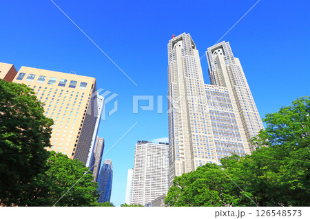 東京都新宿区、東京都庁第一本庁舎の風景 東京都新宿区、東京都庁第一本庁舎の風景 126548573
